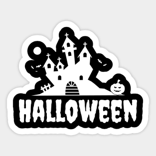 Halloween Castle Design Sticker